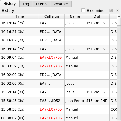 History tab