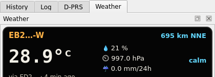 Weather tab